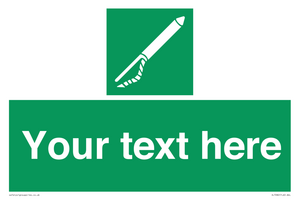 Custom sign safe condition Line throwing appliance